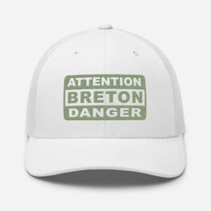 casquette trucker coloree attention breton danger blanc vert casquette trucker coloree attention breton danger blanc vert