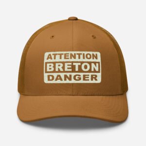 casquette trucker coloree attention breton danger caramel beige casquette trucker coloree attention breton danger caramel beige