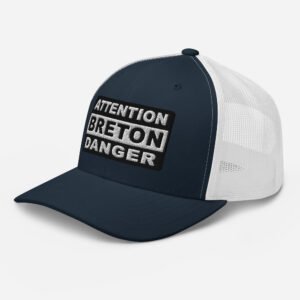 casquette trucker coloree attention breton danger marine blanc 1 casquette trucker coloree attention breton danger marine blanc 1