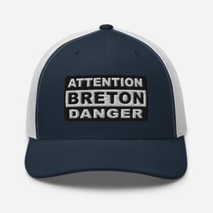 casquette trucker coloree attention breton danger marine blanc 2 casquette trucker coloree attention breton danger marine blanc 2