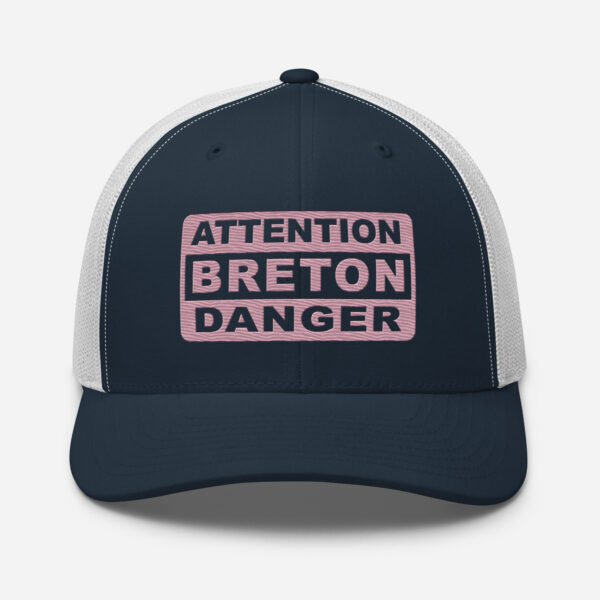 casquette trucker coloree attention breton danger marine rose casquette trucker coloree attention breton danger marine rose