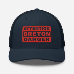 casquette trucker coloree attention breton danger marine rouge casquette trucker coloree attention breton danger marine rouge