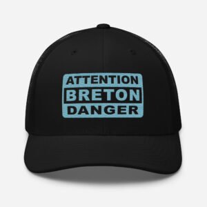 casquette trucker coloree attention breton danger noir bleu casquette trucker coloree attention breton danger noir bleu