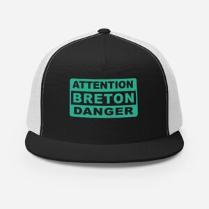 casquette trucker coloree attention breton danger noir vert casquette trucker coloree attention breton danger noir vert
