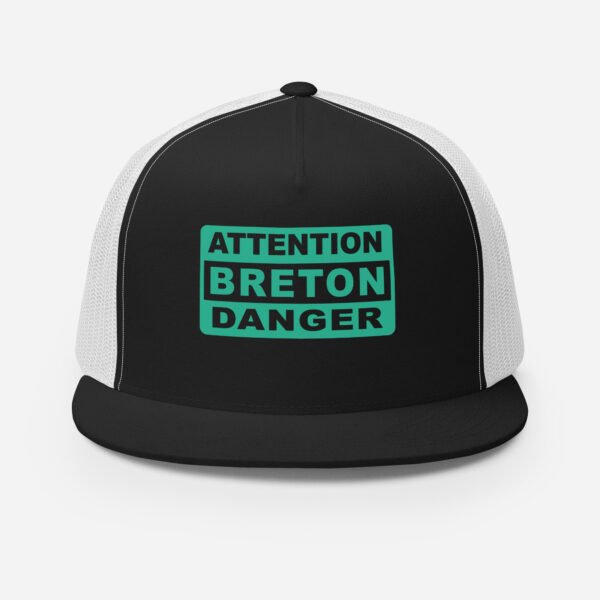 casquette trucker coloree attention breton danger noir vert casquette trucker coloree attention breton danger noir vert