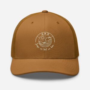 casquette trucker coloree jusqu ici tout va bien caramel