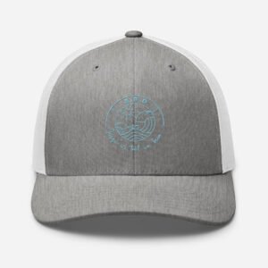 casquette trucker coloree jusqu ici tout va bien gris bleu