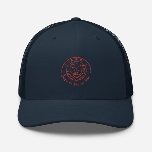 casquette trucker coloree jusqu ici tout va bien marine rouge