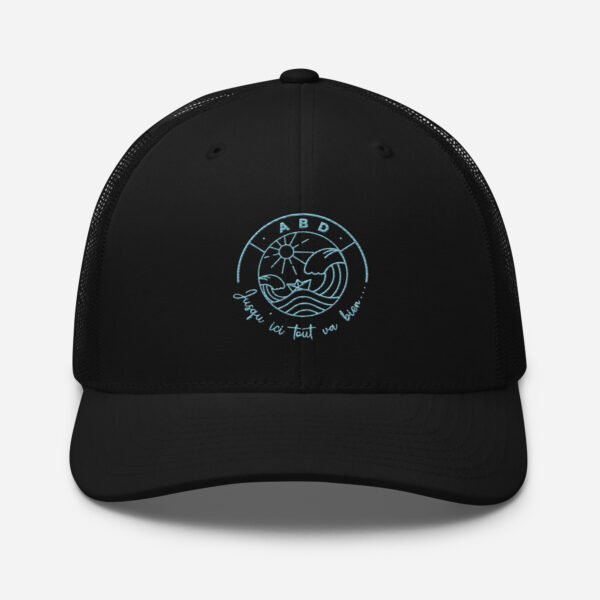 casquette trucker coloree jusqu ici tout va bien noir bleu