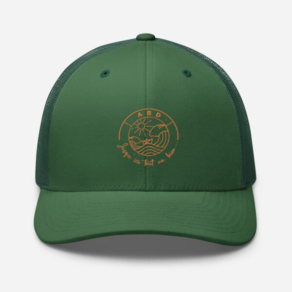 casquette trucker coloree jusqu ici tout va bien vert orange