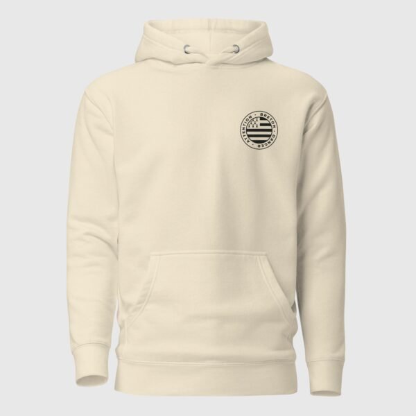sweat a capuche attention breton danger beige 1