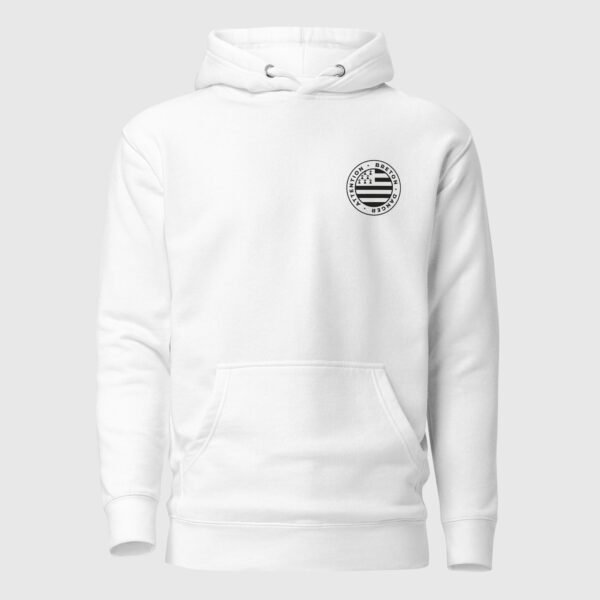 sweat a capuche attention breton danger blanc 1