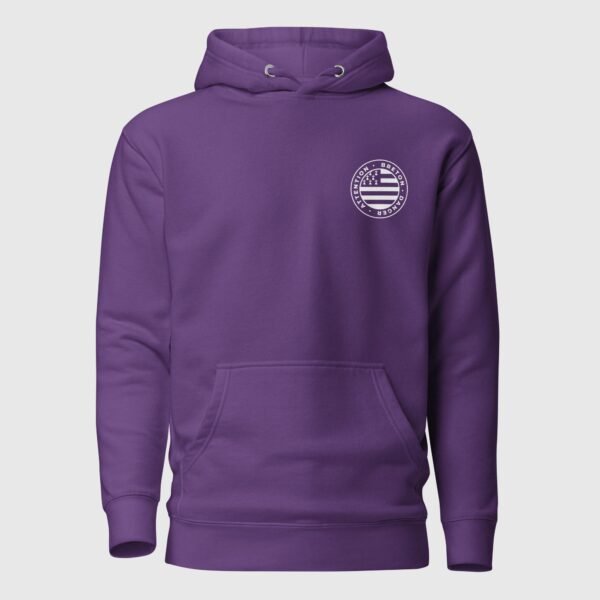 sweat a capuche attention breton danger violet