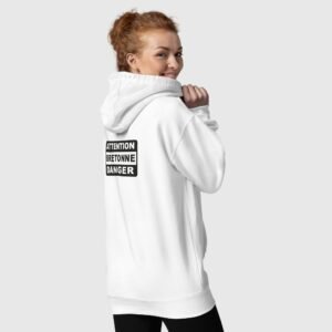 sweat a capuche attention bretonne danger blanc sweat a capuche attention bretonne danger blanc