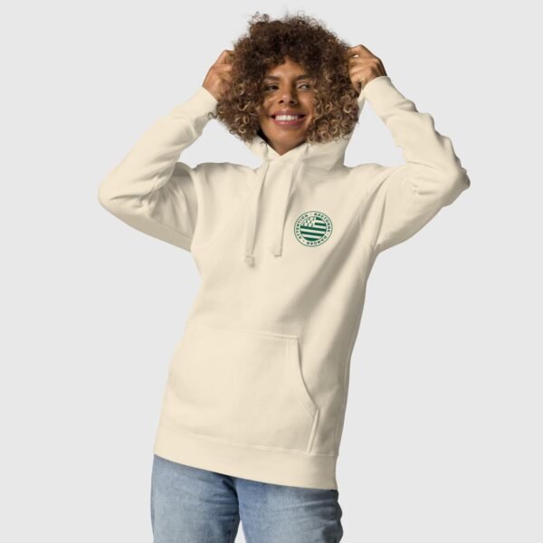 sweat a capuche attention bretonne danger lc beige devant