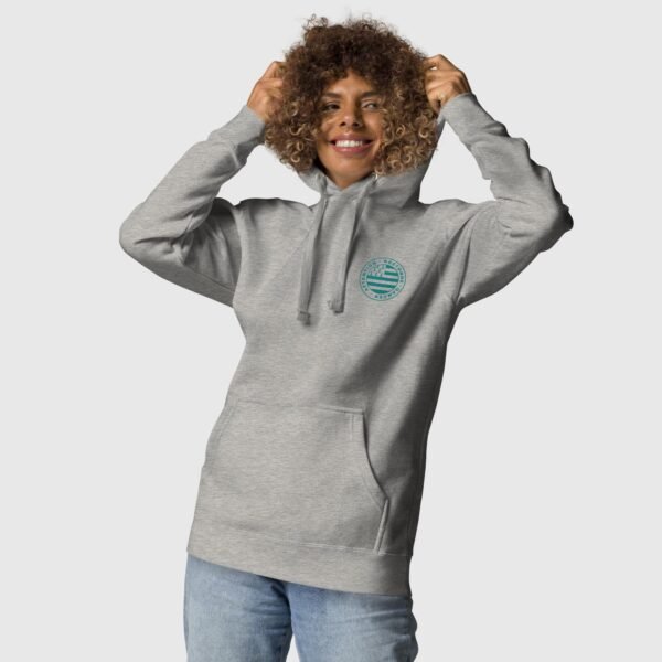 sweat a capuche attention bretonne danger lc gris devant