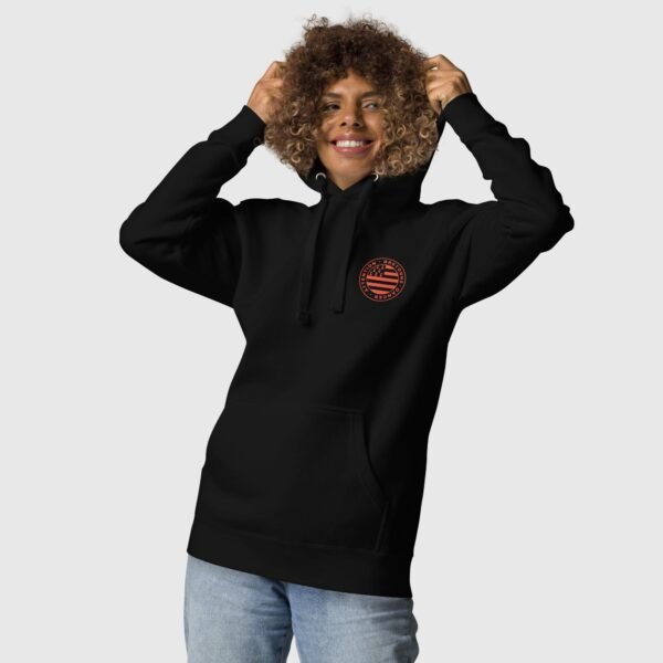 sweat a capuche attention bretonne danger lc noir rouge