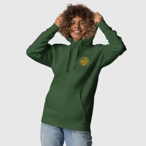 sweat a capuche attention bretonne danger lc vert jaune