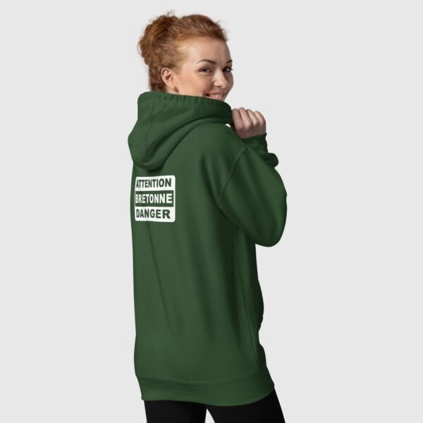 sweat a capuche attention bretonne danger vert dos sweat a capuche attention bretonne danger vert dos