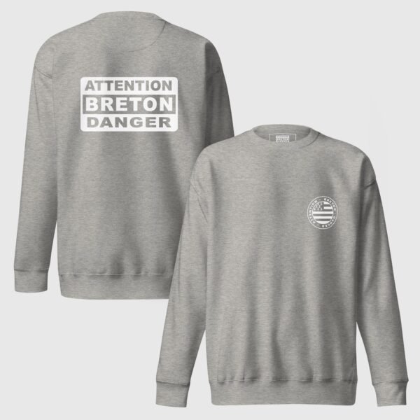 sweat attention breton danger gris sweat attention breton danger gris