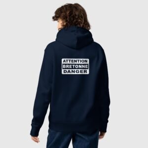 sweat en coton bio attention bretonne danger marine 1 sweat en coton bio attention bretonne danger marine 1