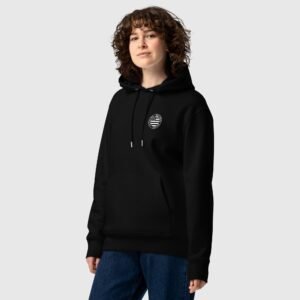 sweat en coton bio attention bretonne danger noir