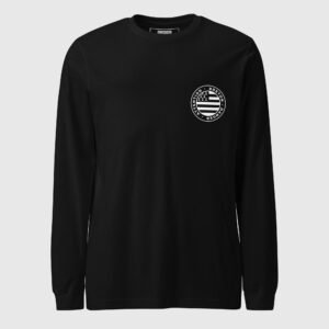 t shirt a manches longues attention breton danger noir