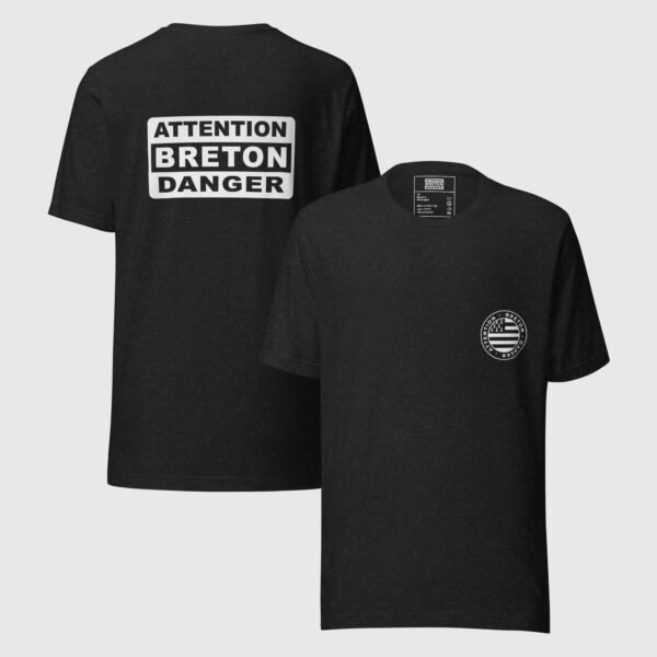t shirt attention breton danger noir