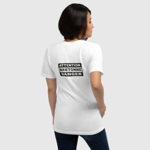 t shirt attention bretonne danger lc blanc t shirt attention bretonne danger lc blanc
