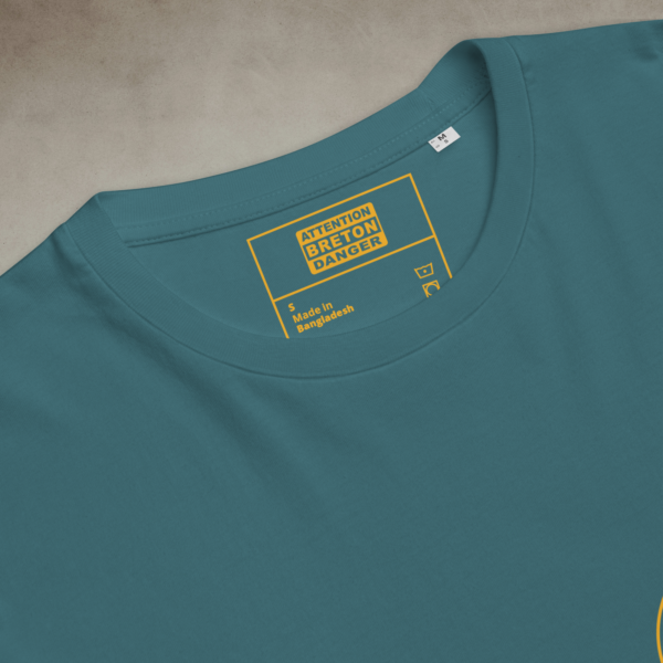 t shirt en coton bio attention breton danger lc etiquette