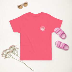 t shirt fille attention bretonne danger rose 1