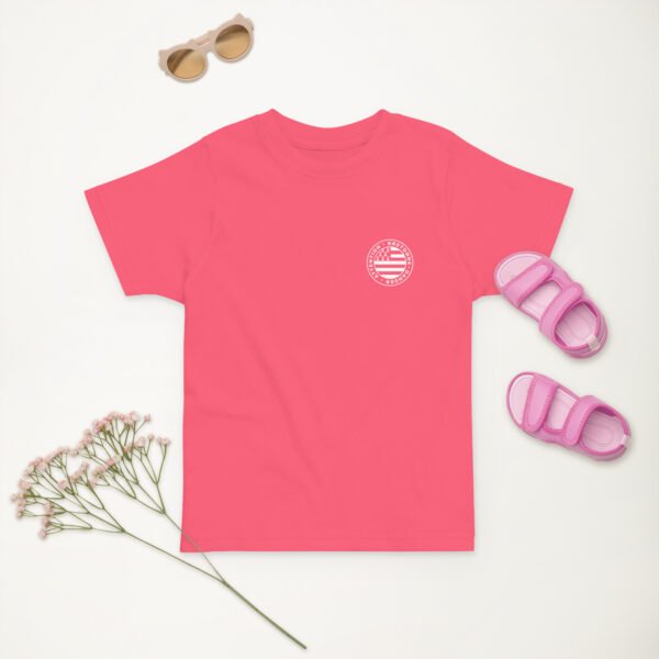 t shirt fille attention bretonne danger rose 1