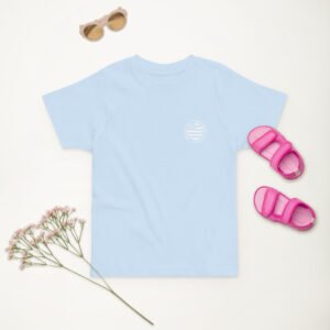 t shirt fillette attention bretonne danger bleu ciel 2