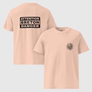 t shirt homme en coton bio attention breton danger peche