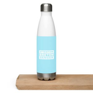 bouteille en acier inoxydable attention breton danger orange bouteille en acier inoxydable attention breton danger orange