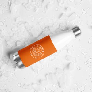 bouteille en acier inoxydable jusu ici tout va bien orange