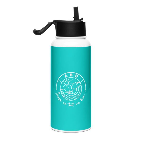 gourde en acier inoxydable jusqu ici tout va bien bleu