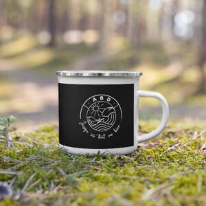 mug emaille jusqu ici tout va bien noir mug emaille jusqu ici tout va bien noir