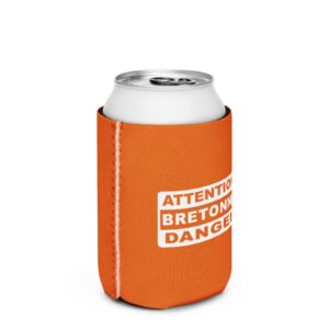 porte cannette attention bretonne danger orange