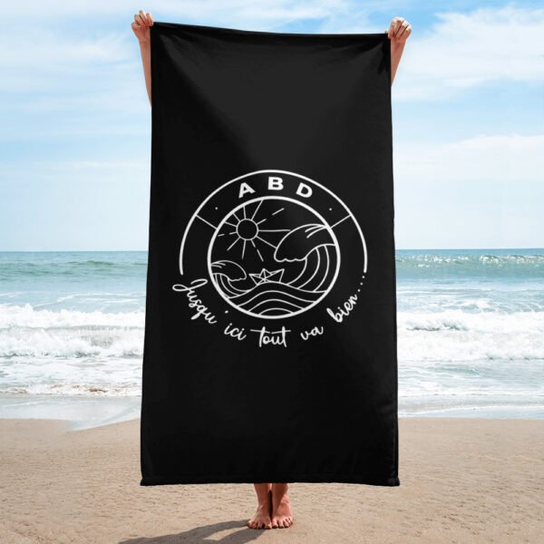 serviette jusqu ici tout va bien noir serviette jusqu ici tout va bien noir