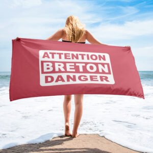 serviette sublimee attention breton danger rose serviette sublimee attention breton danger rose