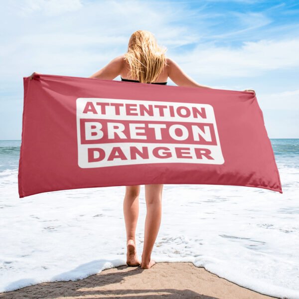 serviette sublimee attention breton danger rose serviette sublimee attention breton danger rose