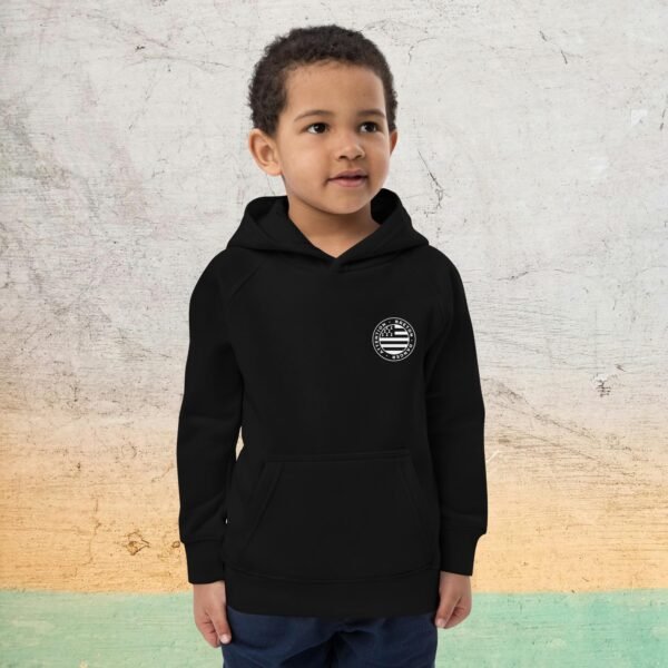 sweat a capuche en coton bio attention breton danger noir 1