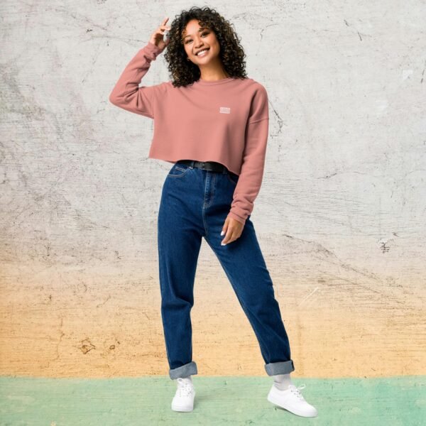 sweat crop top attention bretonne danger rose sweat crop top attention bretonne danger rose