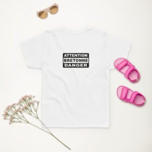 t shirt fille attention bretonne danger
