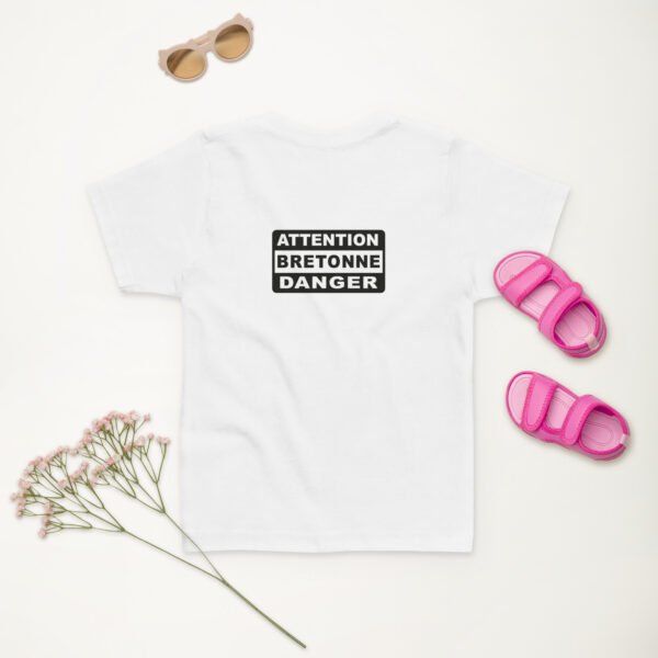 t shirt fille attention bretonne danger