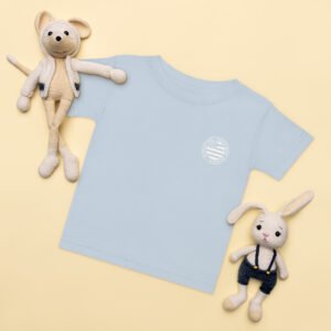 t shirt fillette attention bretonne danger bleu ciel