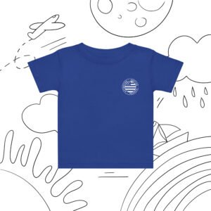 t shirt garcon attention breton danger bleu