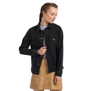 veste en jean attention bretonne danger black 1 veste en jean attention bretonne danger black 1
