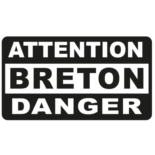 logo attention breton danger noir